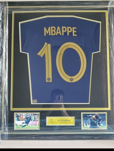 姆巴佩亲笔签名球衣 世界杯法国主场球衣 icons权威机构认