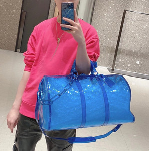 lv 19春夏秀款 透明pvc keep all