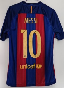 梅西巴萨 巴塞罗那16-17赛季球迷版m码球衣 全新 正版印