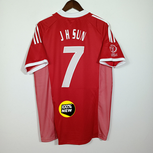 2002日韩世界杯中国队客场红色球衣7号孙继海球衣