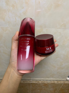 公平 资生堂 红腰子精华75ml/sk2大红瓶面霜50g世界