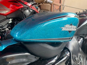 哈雷油箱糖果漆