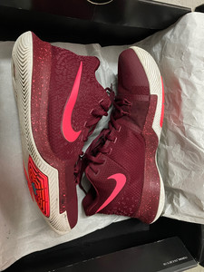 nike kyrie 3 "hot punch"酒红色,欧文