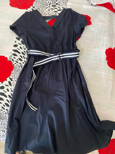 拉格蓓芮ylgbr藏青色短袖连衣裙 专柜购入