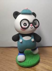 超轻粘土纯手工手办q版卡通熊猫接受定制订制盲盒手办