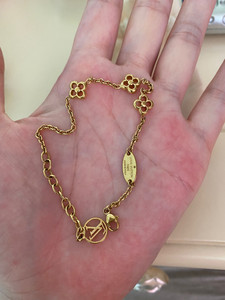 lv老花手链.铜合金材质的