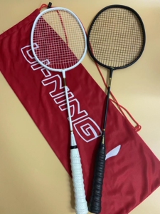 【买一送一】全新李宁羽毛球拍全碳素超轻对拍2只装一副训练耐打