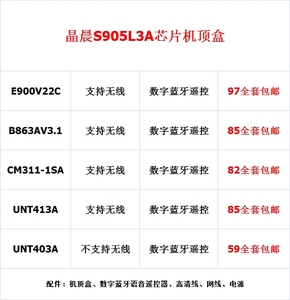 全新晶晨s905l3a芯片系列机顶盒 创维e900v22c