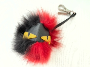 fendi毛球正品芬迪小怪兽包挂挂件