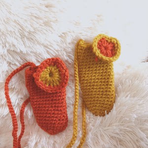 抖音同款 针织口红套 火机套 挂脖 可定制日出日落口红套 火