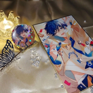 血柒sucho淘宝【出】全职高手蓝河许博远蓝桥春雪 同人吧唧立牌挂件