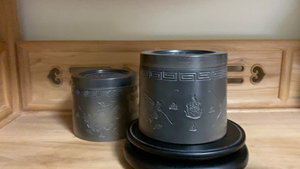 蛐蛐罐,蟋蟀盆,津门制罐名家王学义蛐蛐带罐一对,有0人付款130