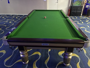 乔氏q8金腿台球桌20年的带球互义灯