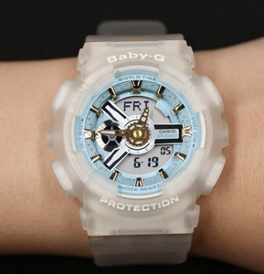 卡西欧baby-g 磨砂半透明表带,几乎全新闲置,表带有轻