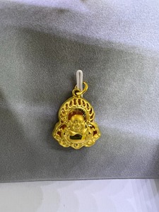 老凤祥黄金佛吊坠女足金999 克重7.3 贵重物品售出不退不