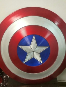 盾牌1比1制作拉丝工艺质感美队的圆盾可手持模型装_阿里巴巴找货神器