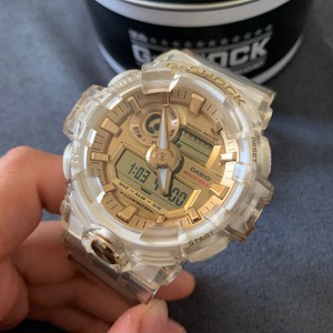 卡西欧冰川限量款手表ga-735e-7a 冰川金!