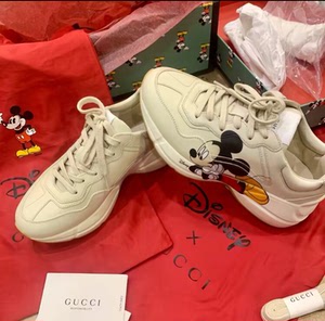 cucci 古驰老爹鞋 米奇 正品包过鉴定,成色基本全新