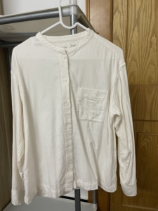 无印良品 muji 女式 法兰绒 立领衬衫 bcb19c1a