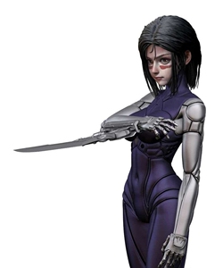 阿丽塔 战斗天使 铳梦 3d树脂模型白模