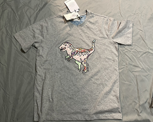 蔻驰coach刺绣小恐龙短袖t恤