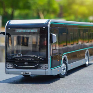 1:42 宇通客车模型 u12 黑金刚模型 上海公交纯电动巴