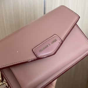 小ck信封包粉色