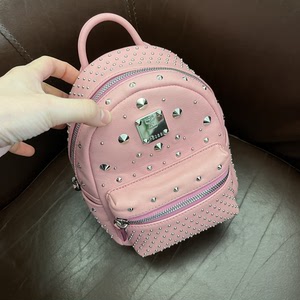 【mcm粉色铆钉双肩包】mcm粉色铆钉双肩包品牌,价格 阿里巴巴