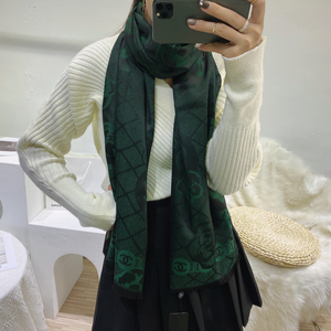 香奈儿73chanle山茶花系列围巾