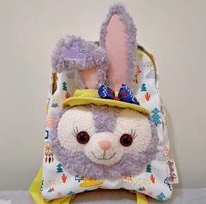 迪士尼夏日星黛露双肩包毛绒卡通可爱史黛拉兔子背包书包学生女孩