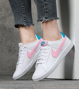 nike/耐克四季小白鞋新款蓝尾粉勾板鞋时尚休闲鞋跑步鞋运动