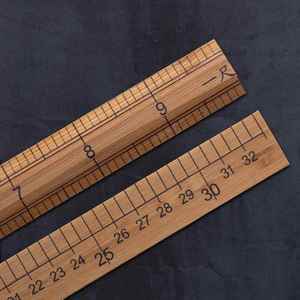 竹尺测量衣服的尺子服装裁缝工具木尺1米量衣尺30cm缝纫直尺市尺