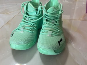 lining李宁 音速viii 回弹高帮篮球鞋 浅薄荷绿.