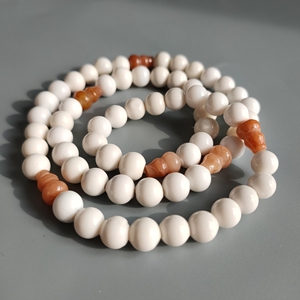 新疆哈密天然宝石蛋白石手链女毛衣项链佛珠玉石手串包邮