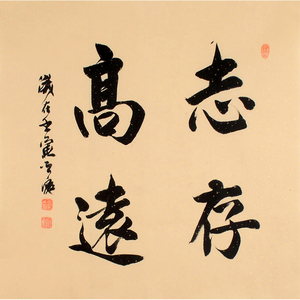 新品 张光庭《志存高远》 书法书房手写真迹装饰挂画