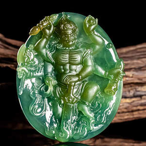 00同款货源买易购物88淘宝新疆和田玉不动明王玉吊坠不动尊菩萨玉