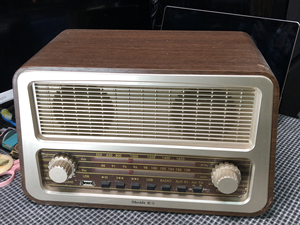 燊乐收音机老式怀旧木质大型台式古典70年代立体声双波段.机器