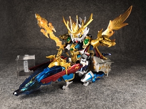 【sd代工】万代三国传苍龙,真61翔烈帝龙装刘备天玉铠喷涂上色