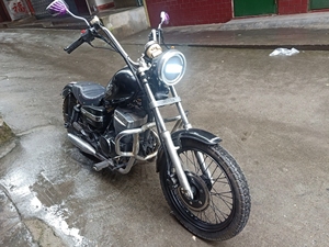 钱江250cc复古摩托车图片