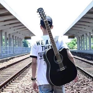 淘宝左手吉他左手琴原价1280元巴西tajima塔吉玛民谣吉他1人付款388