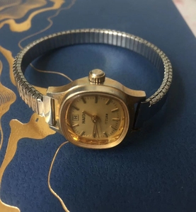 老物件老上海手表三厂造haida牌17钻机械机芯全包金女表