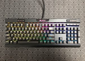 美商海盗船k70mk.2rgb银轴游戏机械键盘 送手托,送增