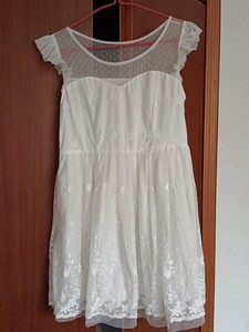 新款 阿依莲2013夏装专柜正品女 雪纺连衣裙C…，白色，1