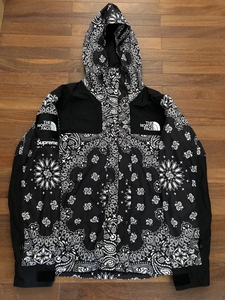 supreme tnf 14fw 腰果花 冲锋衣 黄金l码