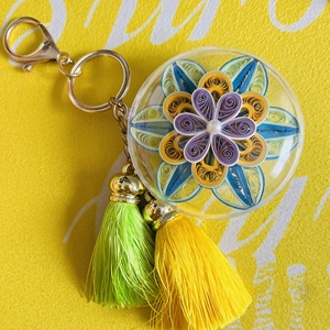 衍纸钥匙扣手工