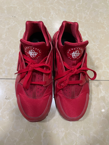 nike air huarache华莱士大红色