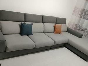 四川成都杏田品牌,样品处理,科技布全新款沙发可调节头枕