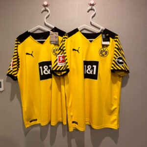 多特蒙德双子星2122赛季德甲球衣,球迷版l码,全新带吊牌.