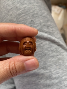 00啥都要名要个毛啊淘宝手工雕刻苏勇工,脖挂十八罗汉,带落款,观音