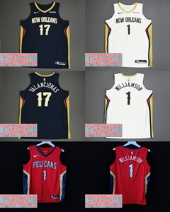 nba au球员版14号英格拉姆球衣 鹈鹕1号威廉姆森刺绣篮_阿里巴巴找货